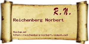 Reichenberg Norbert névjegykártya